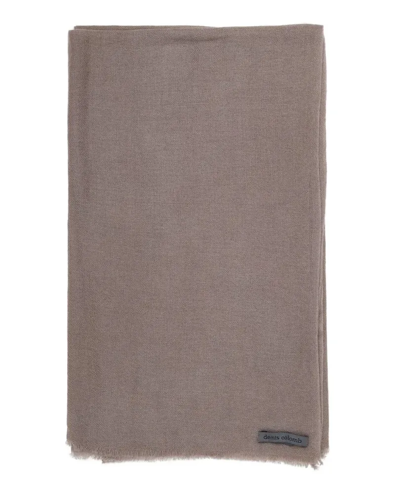 Denis Colomb fringed ringshawl scarve - Nude Nude
