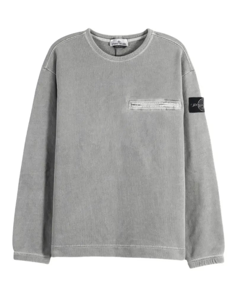 Stone Island 6100028 mineral dyed cotton fleece sweatshirt - Grau Grau