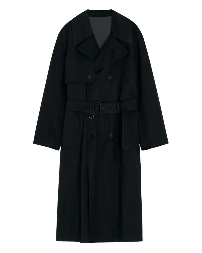Christophe Lemaire Trenchcoat mit Gürtel - Schwarz Schwarz