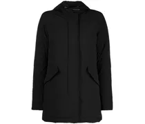 Gefütterte Kapuzenjacke - Schwarz