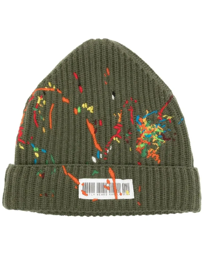 Mostly Heard Rarely Seen Beanie mit Barcode-Detail - Grün Grün