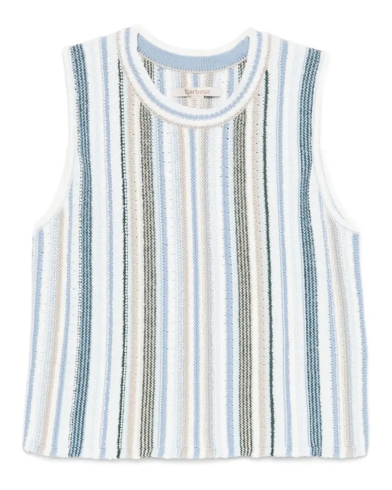 Barbour Josie Knitted stripe-pattern top - Blau Blau