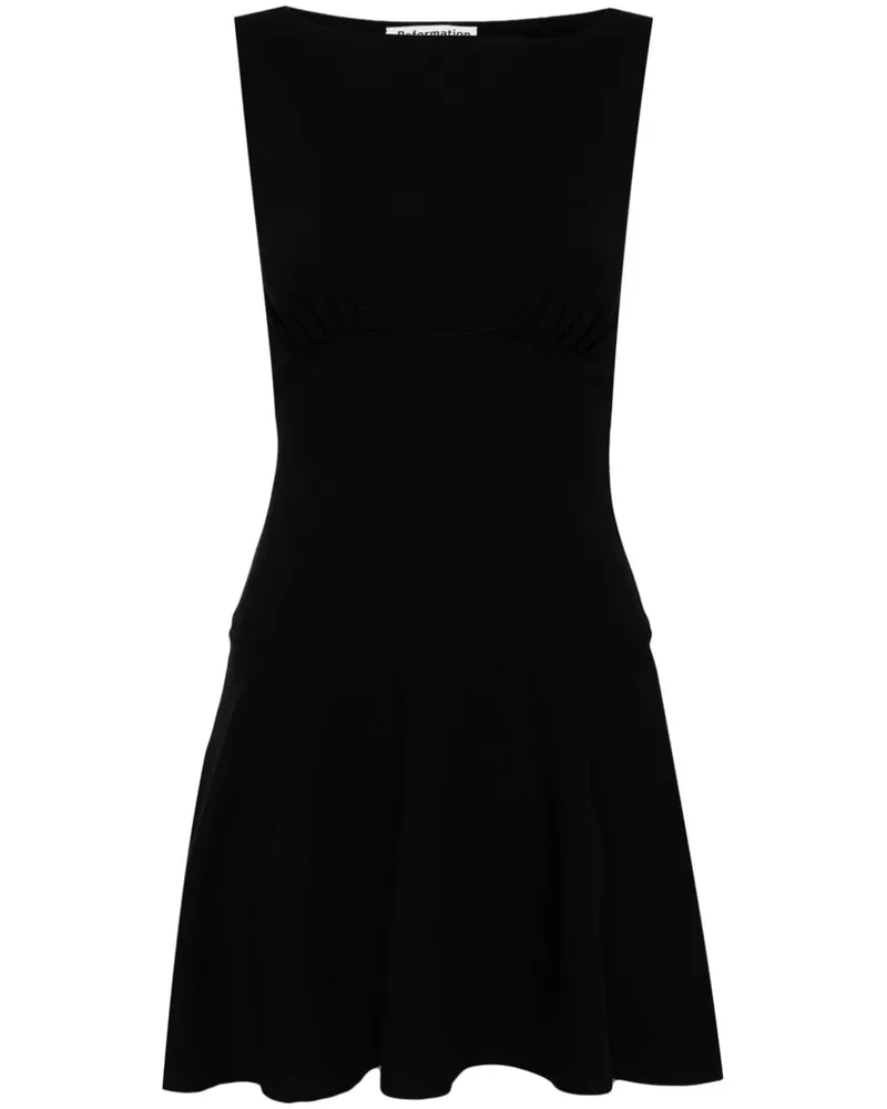 Reformation Mayve Minikleid aus Bio-Baumwolle - Schwarz Schwarz