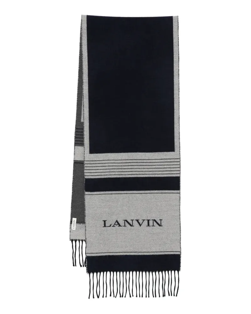 Lanvin Schal aus Seide - Blau Blau