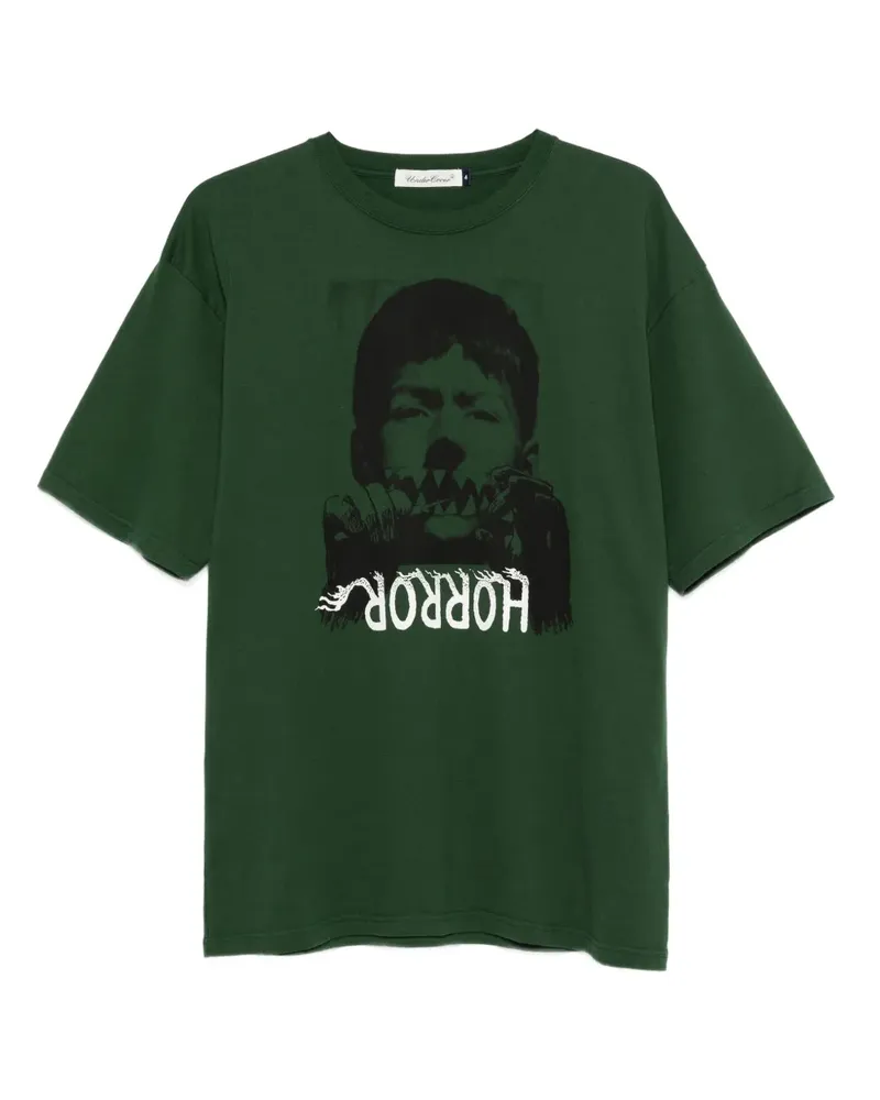 Undercover T-Shirt mit grafischem Print - Grün Grün