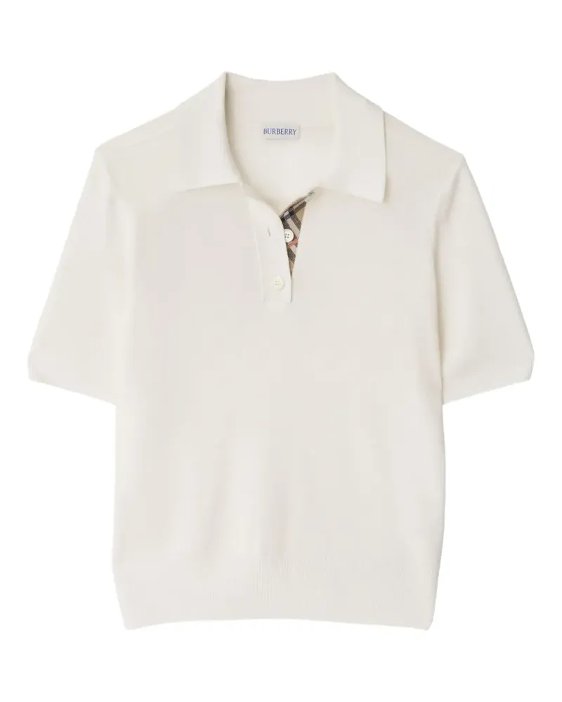 Burberry Klassisches Poloshirt - Weiß Weiß