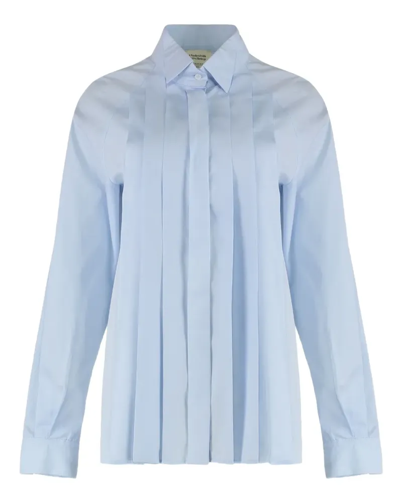 Max Mara Acanto poplin shirt - Blau Blau