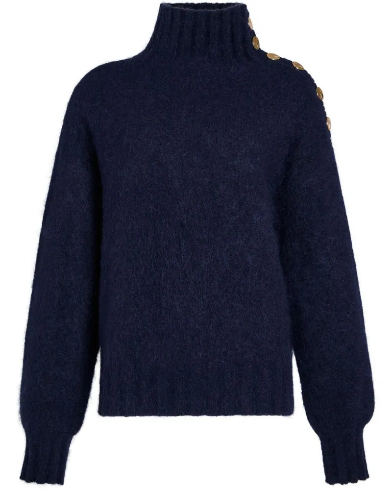 Retrofête Amalia Pullover - Blau Blau