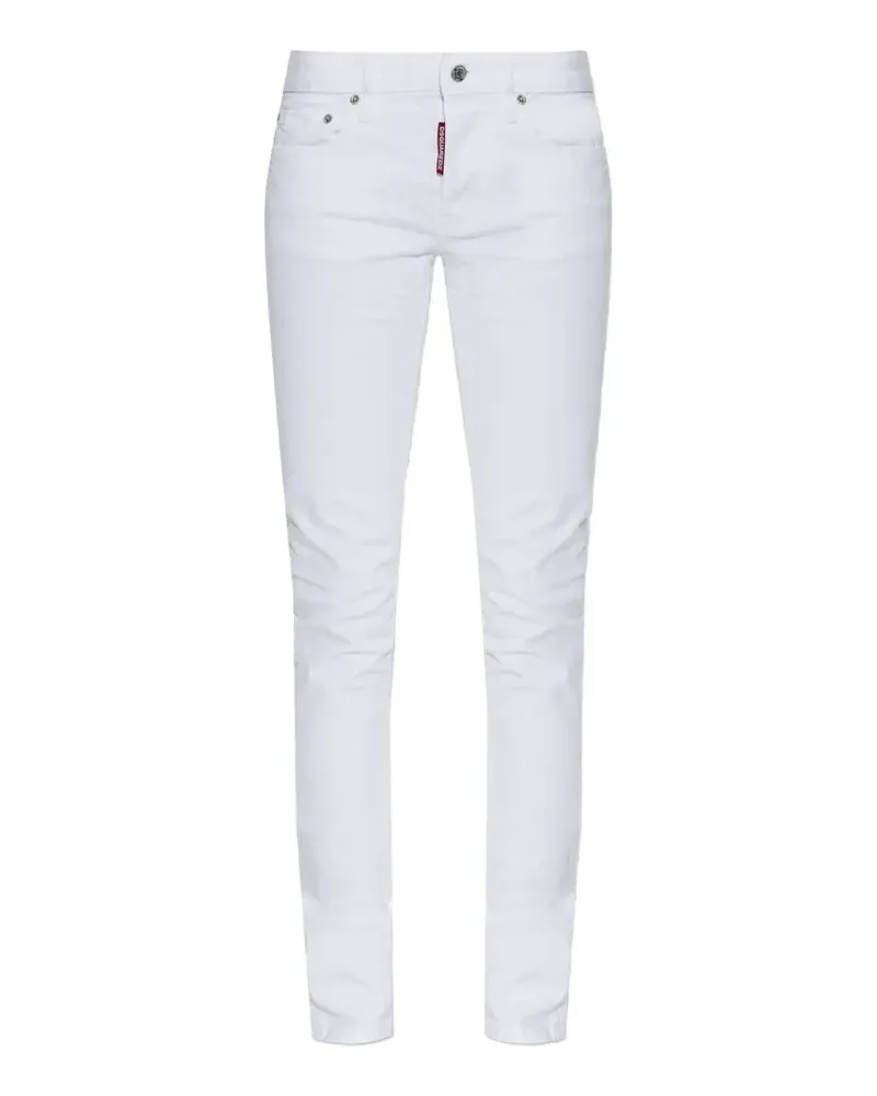 Dsquared2 Klassische Super-Skinny-Jeans - Weiß Weiß