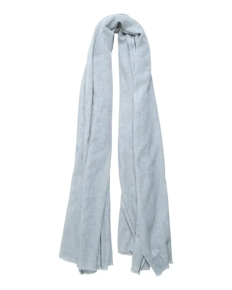 Comme des Garçons x William Welstead contrast-stitch frayed scarf - Grau Grau