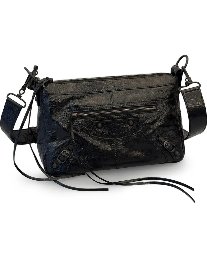 Balenciaga small Le City Moto shoulder bag - Schwarz Schwarz