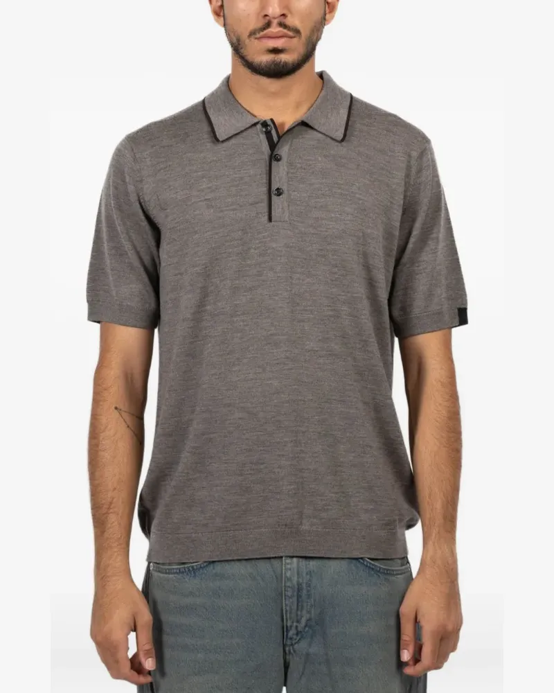 Rag & Bone Crawford Poloshirt - Braun Braun