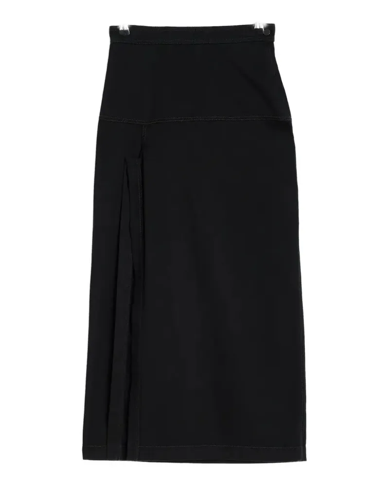 Christophe Lemaire Klassischer High-Waist-Rock - Schwarz Schwarz