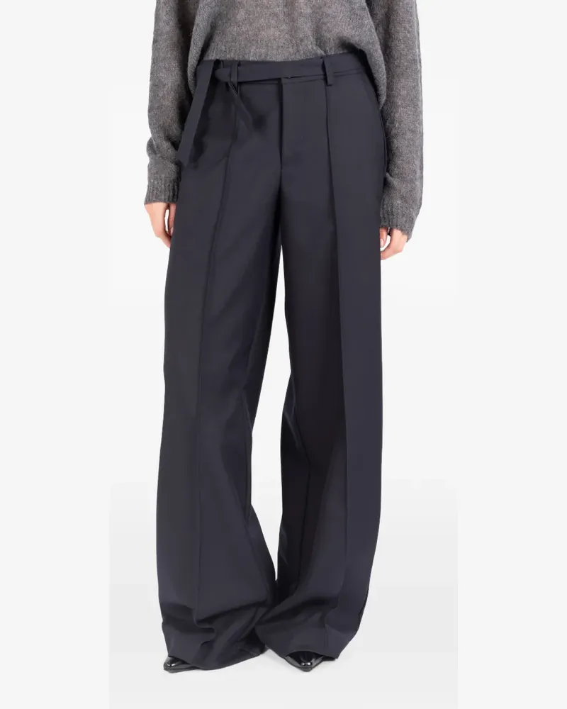 Société Anonyme Dalston Wide-Leg-Hose mit Gürtel - Schwarz Schwarz
