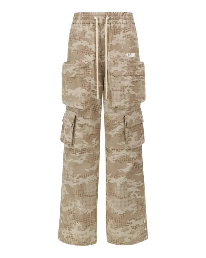Amiri Camo Cargohose mit Kordelzug - Nude Nude