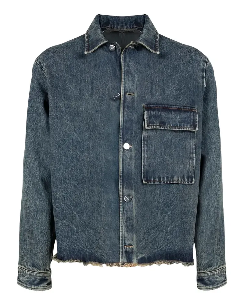 Costumein Dimitri frayed denim jacket - Blau Blau