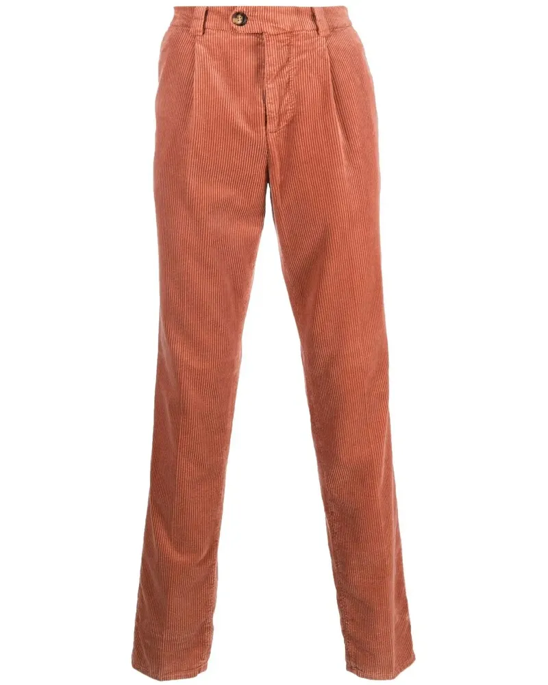 Brunello Cucinelli Klassische Cordhose - Orange Orange