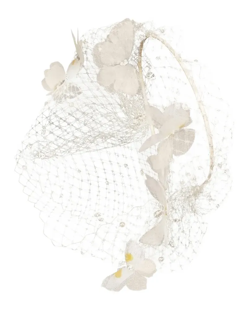 Jennifer Behr Danika Voilette hair veil - Weiß Weiß