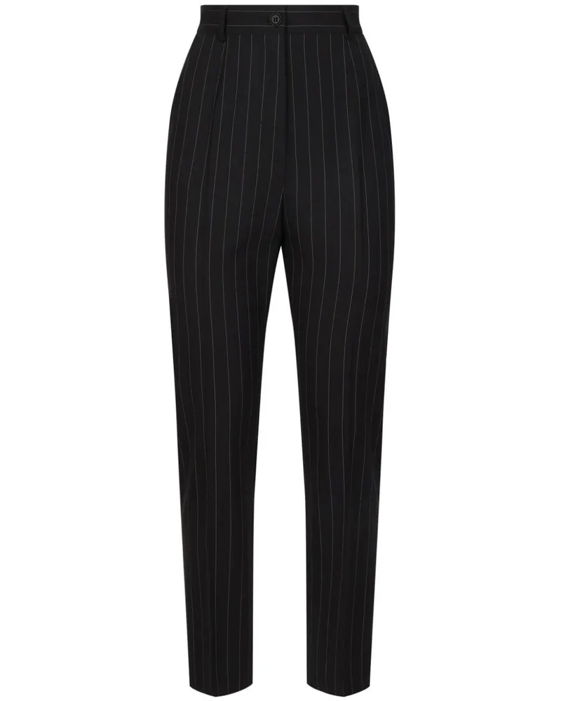Dolce & Gabbana Hose mit Nadelstreifen - Schwarz Schwarz