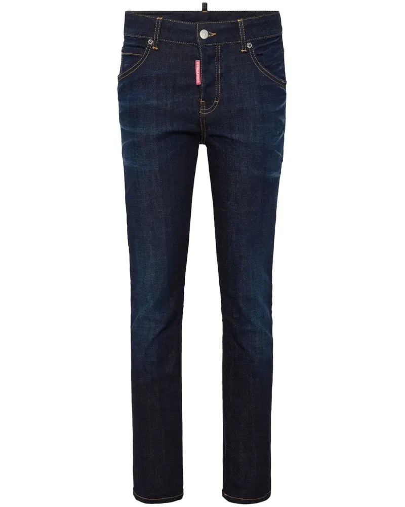 Dsquared2 Skinny-Jeans mit Logo-Stickerei - Blau Blau