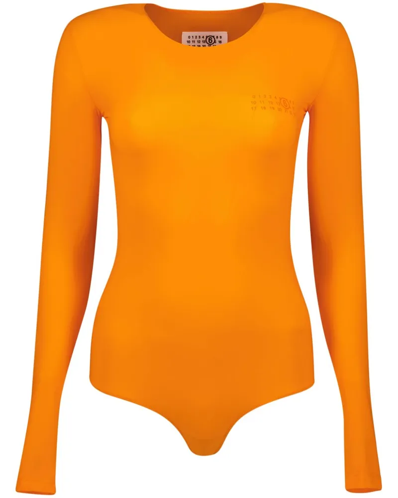 Maison Margiela Body mit Nummern-Motiv - Orange Orange