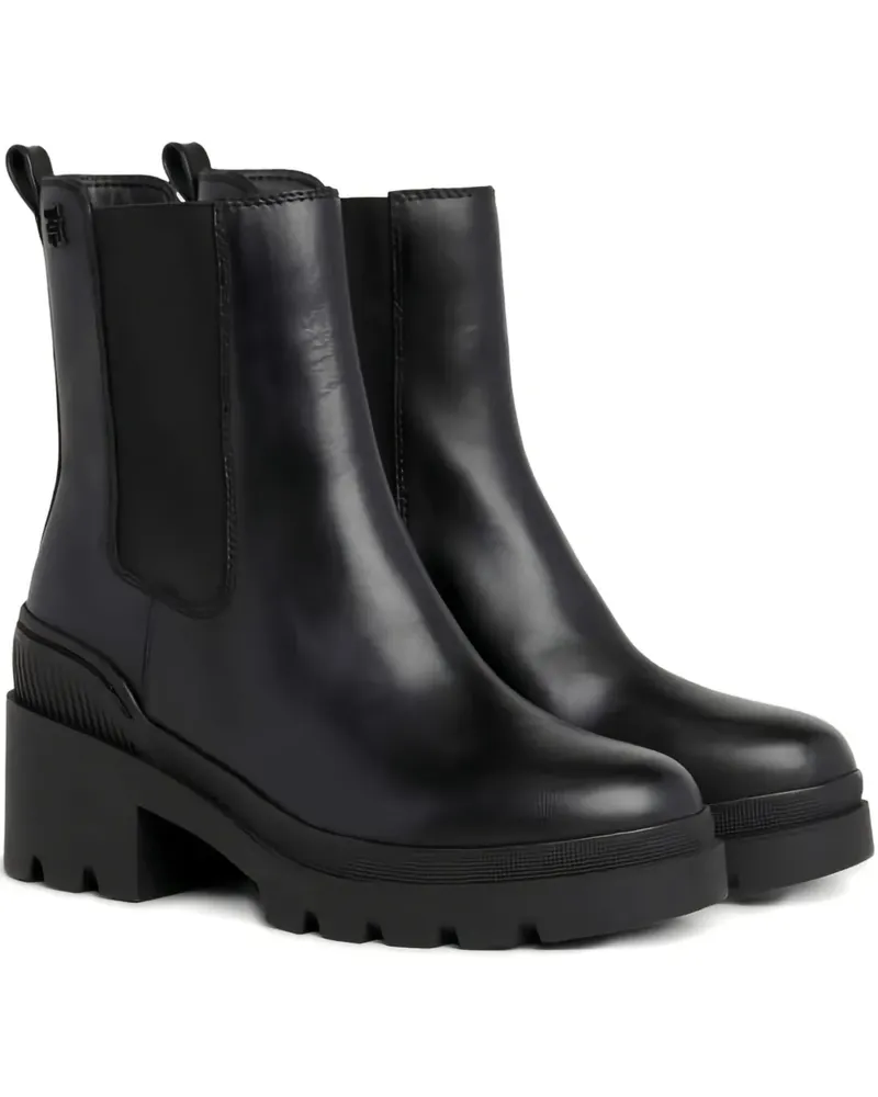 Tommy Hilfiger Klassische Chelsea-Boots - Schwarz Schwarz