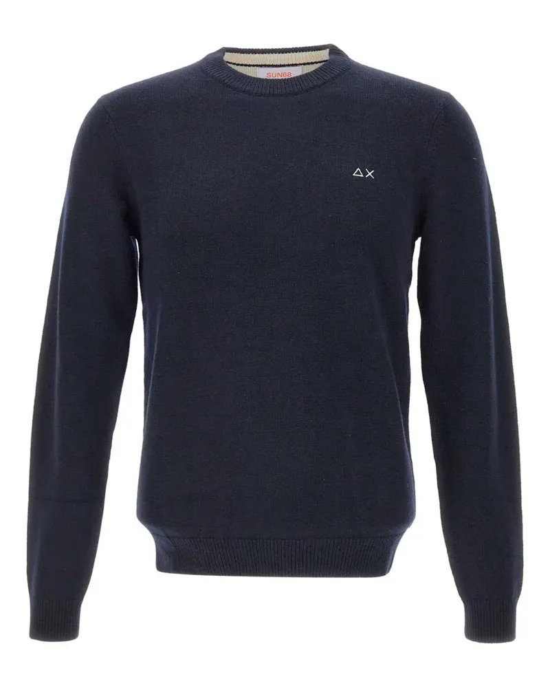 Sun68 Pullover mit rundem Ausschnitt - Blau Blau