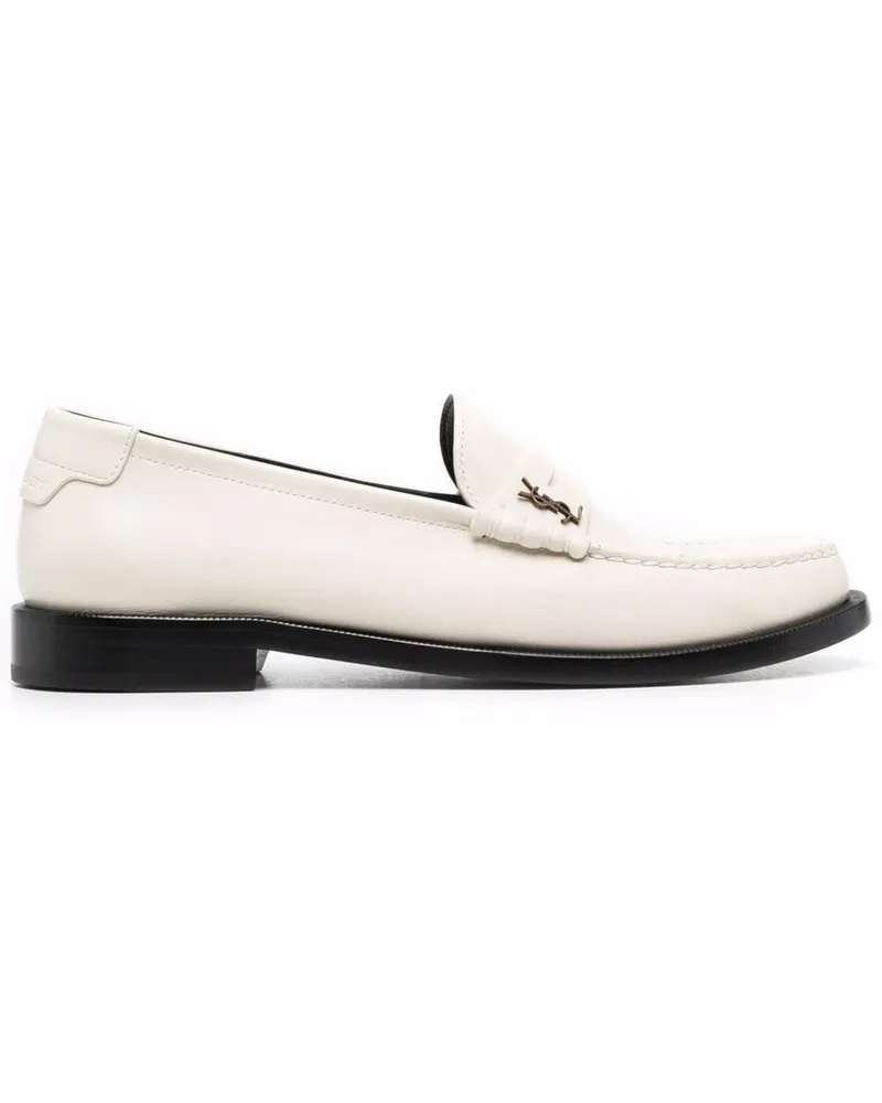 Saint Laurent Loafer mit Monogramm - Nude Nude