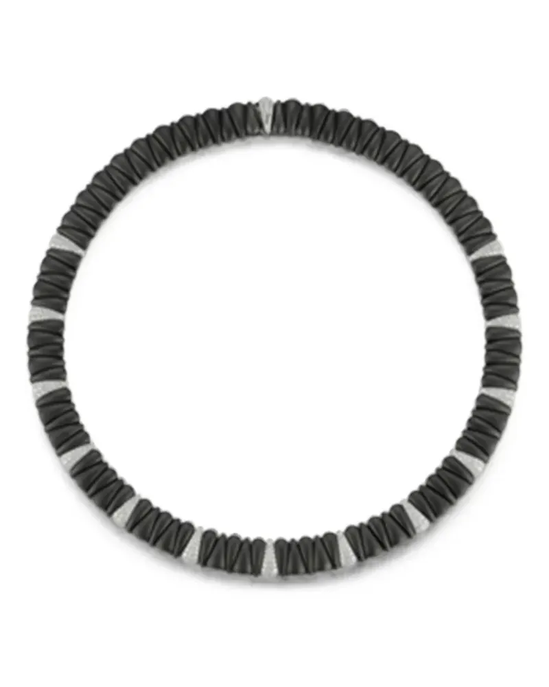 Roberto Demeglio Extra kleine Artiglio Halskette mit Diamant - Silber Silber