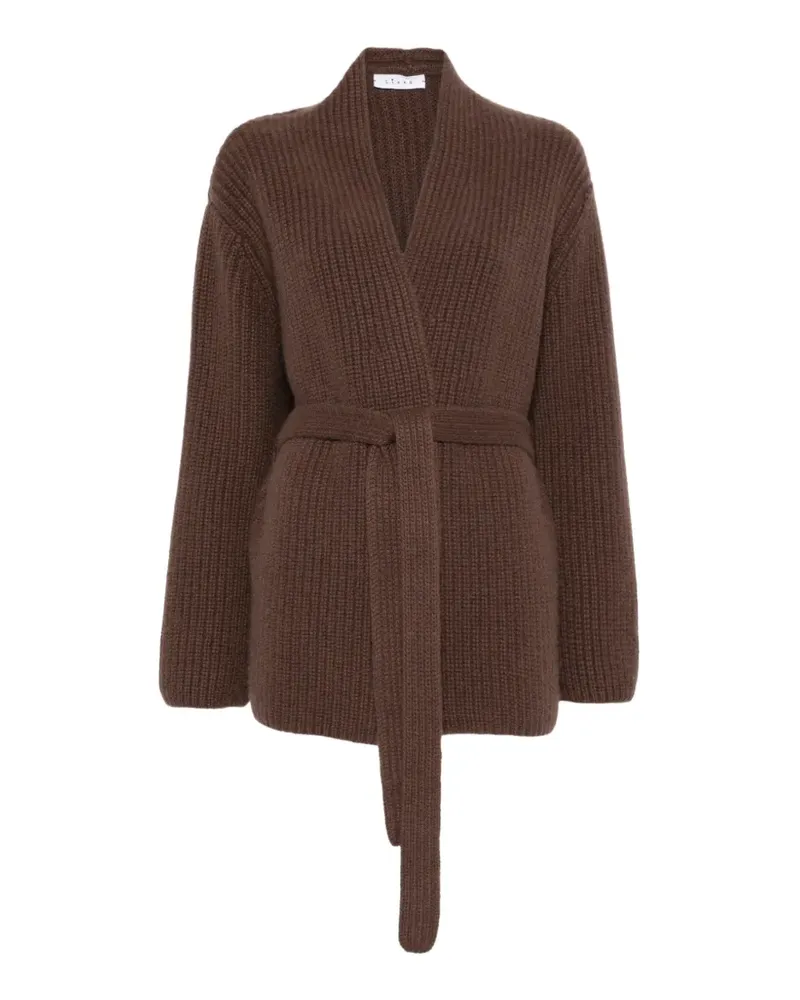 Liska ribbed belted cardigan - Braun Braun