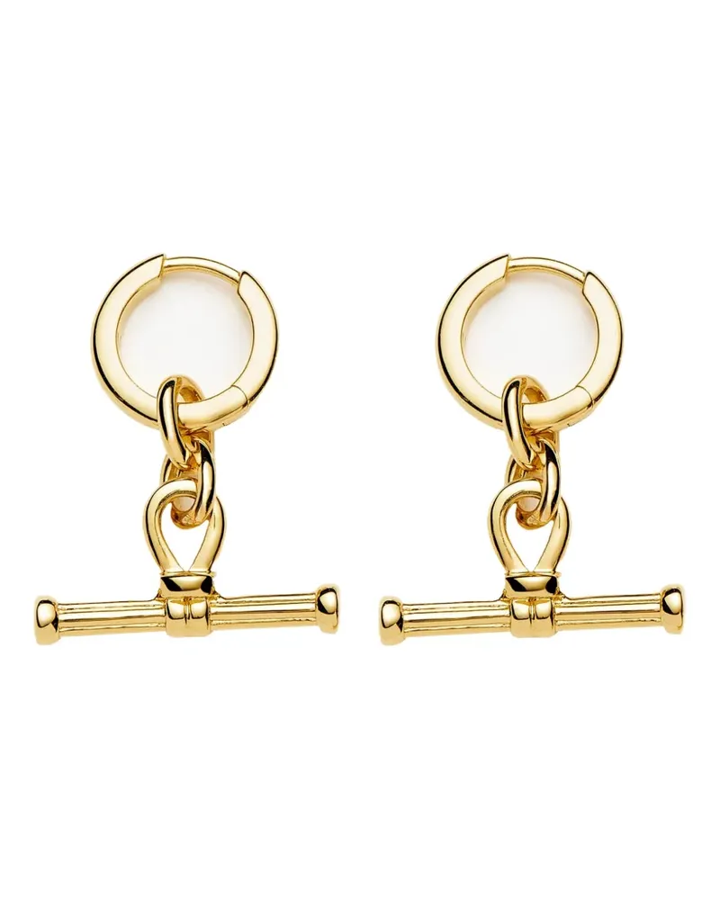 Missoma Ridge T-bar hoop earrings - Gold Gold