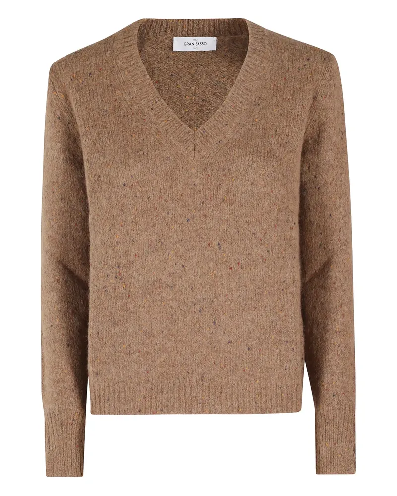 Gran Sasso V-neck sweater - Braun Braun