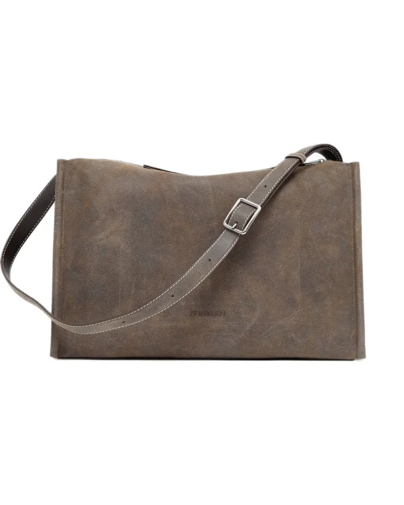 J.W.Anderson contrast-stitch shoulder bag - Nude Nude
