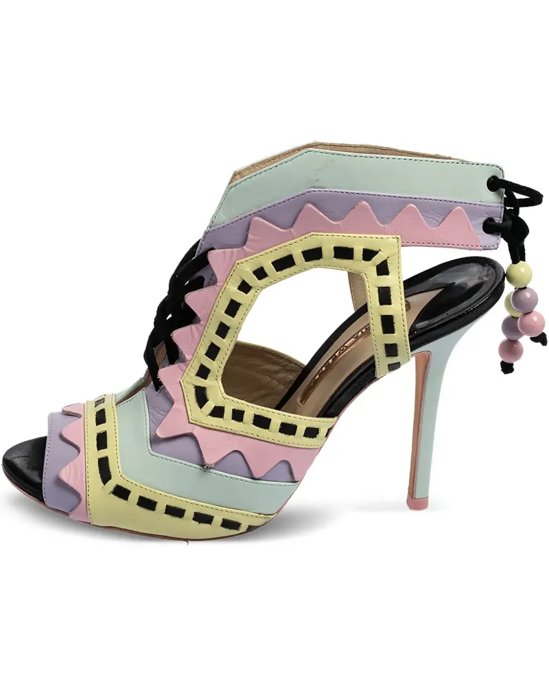Sophia Webster Pre-owned Riko Sandalen mit Cut-Out 115mm - Grün Grün