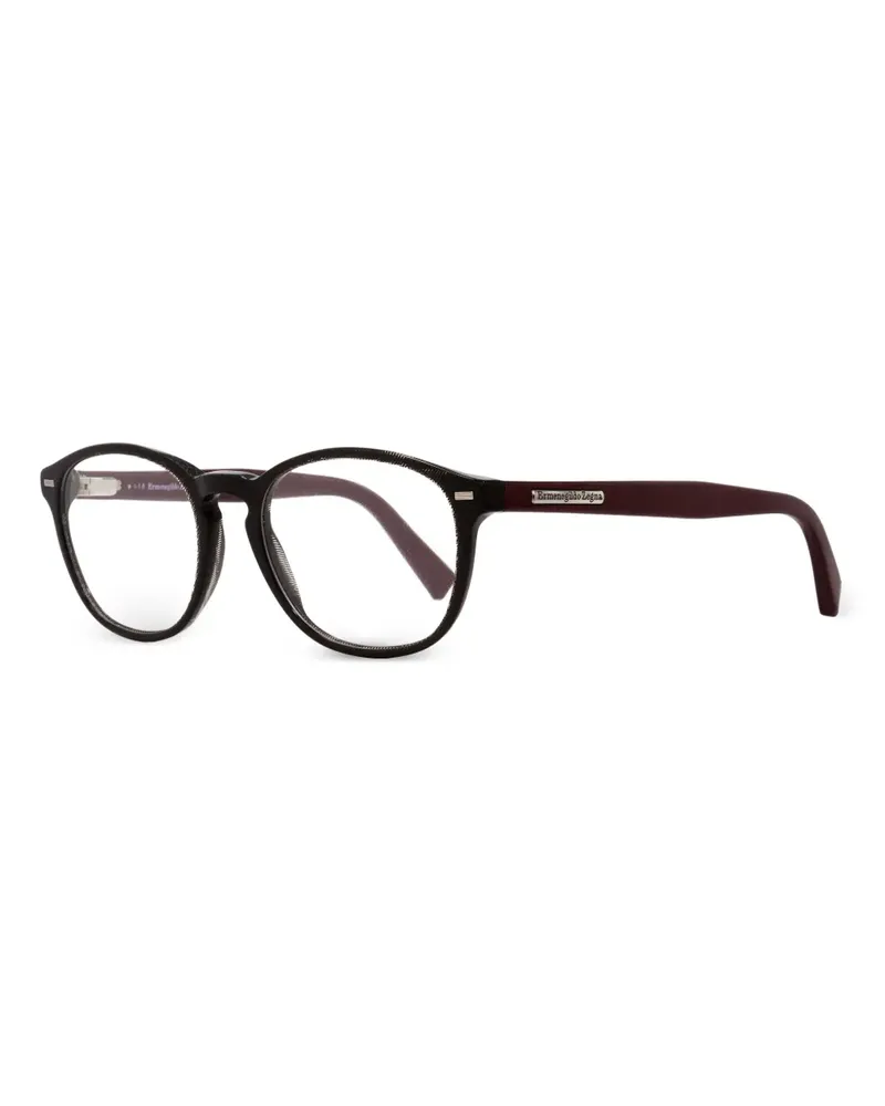 Ermenegildo Zegna Brille mit rundem Gestell - Rot Rot