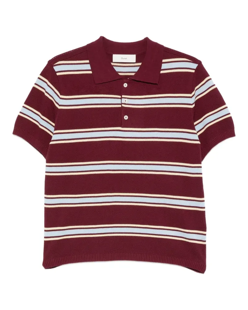 Dunst striped polo shirt - Rot Rot