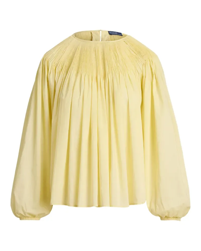 Ralph Lauren Plissierte Bluse - Gelb Gelb