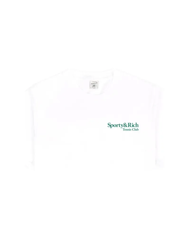 SPORTY & RICH Klassisches T-Shirt - Weiß Weiß