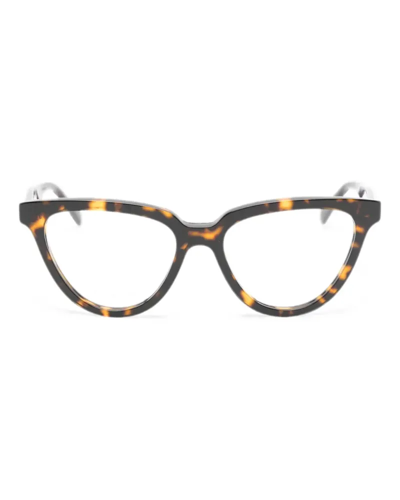 Gucci Cat-Eye-Brille mit GG-Logo - Braun Braun