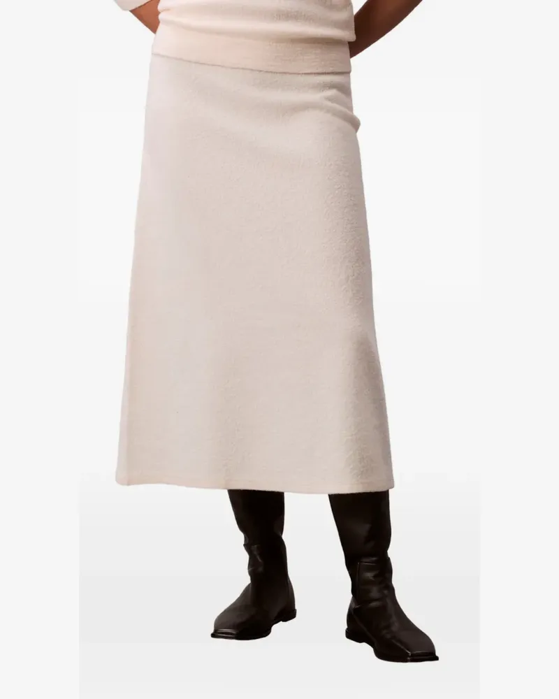 Calvin Klein merino midi skirt - Nude Nude