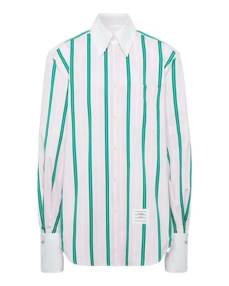 Thom Browne striped oversized shirt - Rosa Rosa
