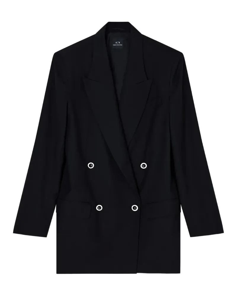 Armani Exchange Doppelreihiges Sakko - Schwarz Schwarz