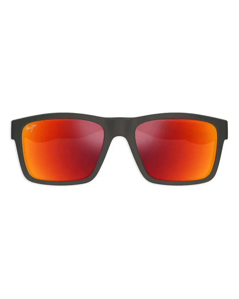 Maui Jim The Flats Sonnenbrille mit eckigem Gestell - Grau Grau