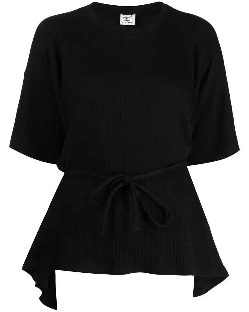 Baserange Shaw T-Shirt - Schwarz Schwarz