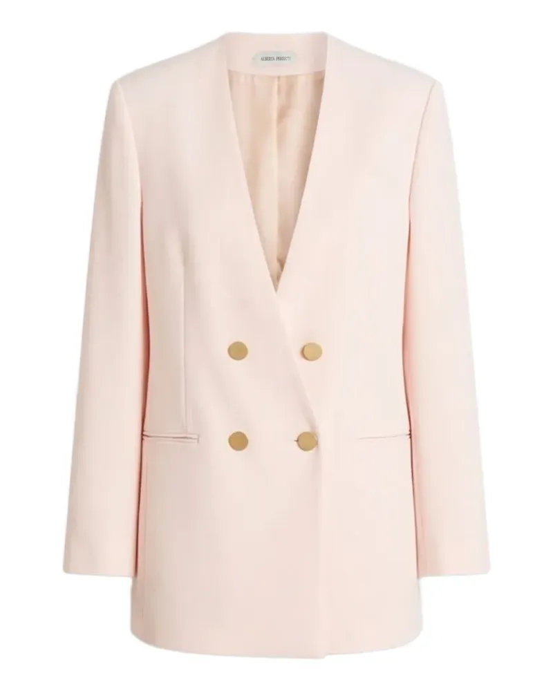 Alberta Ferretti double-breasted blazer - Rosa Rosa