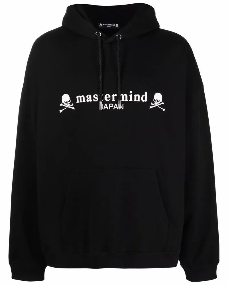 Mastermind World Hoodie mit Totenkopf-Print - Schwarz Schwarz