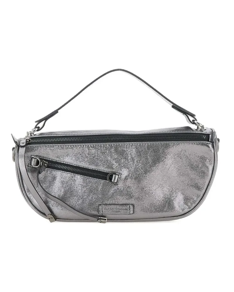 Gianni Chiarini Metallic-Tote Bag mit Reißverschluss - Silber Silber
