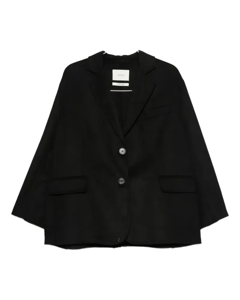 VICOLO notched-lapels single-breasted coat - Schwarz Schwarz