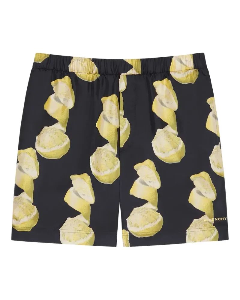 Givenchy plage-print swimshorts - Schwarz Schwarz