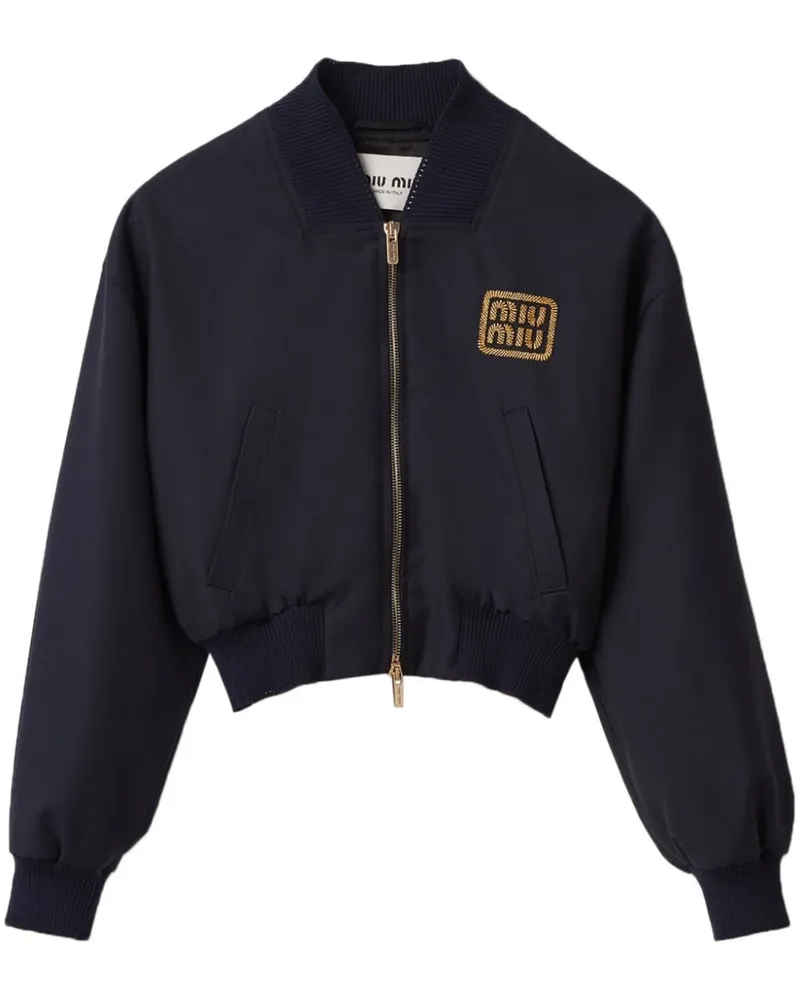 Miu Miu Batavia Bomberjacke - Blau Blau